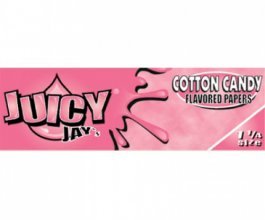 Juicy Jay's ochucené krátké papírky, Cotton candy, 32Ks/bal.